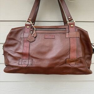 Anonimo Fiorentino Leather Travel Bag Brown Made In Italy